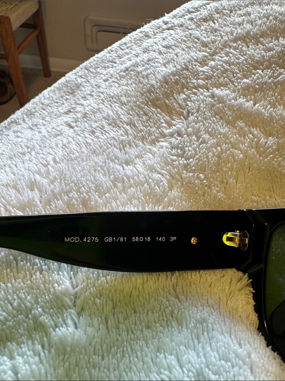 Versace Black Oversized Cat Eye Sunglasses - Picture 5 of 8